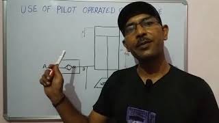 Episode 20 How to work hydraulic pilot operated check valve in hindi [upl. by Ajnek618]