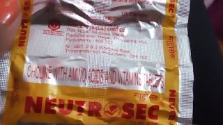 Choline With Amino Acids and Vitamins Tablets Neutrosec Full Information in Hindi [upl. by Eihctir160]