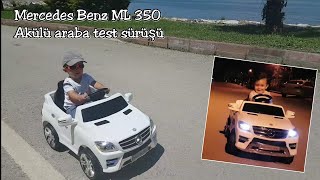 Mercedes Benz ML 350 Uzaktan Kumandalı 6 V Akülü Araba Mercedes Test Sürüşü 6v 12v farkı [upl. by Otokam]