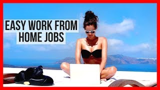 5 Easy Work From Home Jobs  Make Money Working At Home 2017 [upl. by Anital940]