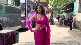 Shilpa Shetty Arrives At The Sets Of India’s Got Talent In Goregaon [upl. by Gascony442]