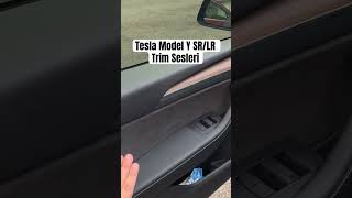 Tesla Model Y SRLR Trim sesleri  21 bin km LR kullandım tesla modely [upl. by Teillo]