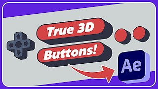 TRUE 3D in After Effects  Button Rig Download [upl. by Gimble]