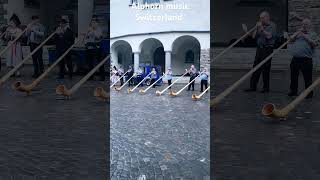 Breathtaking alphorn music Switzerland ytshorts music travel swissnature [upl. by Htiek]