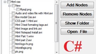 C Tutorial 74 Opening a file by clicking on it in Treeview [upl. by Duck812]