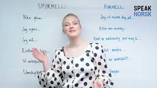 Speak Norwegian Like a Local Master Formal amp Informal Phrases in Daily Life [upl. by Ecirtel]