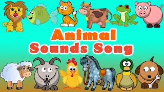 Animal Sounds Song  Nursery Rhymes for Babies  LittleKidsTV [upl. by Aileme]