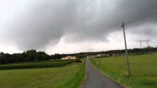 Tornade au nord de Blaye Gironde  130915 ©Miguel Lopes [upl. by Ilysa]