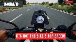 Himalayan 450 top speed check🚀 open highway [upl. by Ecarret880]