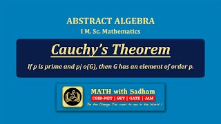 Cauchys Theorem  Proof Tamil  Abstract Algebra [upl. by Marthena]