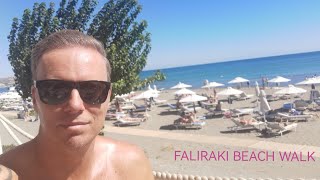 Faliraki Beach walk [upl. by Nived]