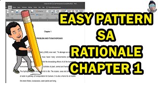 EASY PATTERN sa Rationale Introduction Chapter 1 sa Research [upl. by Eetsud]