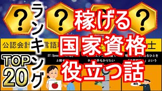 【資格おすすめ】稼げる国家資格の知って損はない役立つ話1【資格ランキング】 [upl. by Sitsuj]