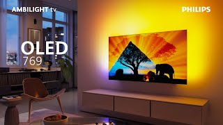 Philips Ambilight TV OLED769  4K Ultra HD OLED  Dolby Vision and Dolby Atmos [upl. by Kinsley]