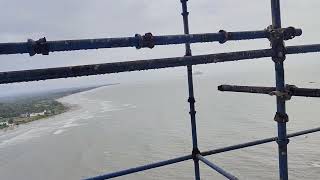 murudeshwar beach view from temple gopuram murudeshwartemple murudeshwaratemple murudeshwarbeach [upl. by Yovonnda954]