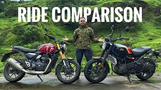 Royal Enfield Guerrilla 450 vs Triumph Speed 400  Royal Challenger  BikerDaadLife [upl. by Ramma]