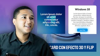 ✅Tarjetas con Efecto Flip en 3D solo con HTML y CSS [upl. by Adyahs]