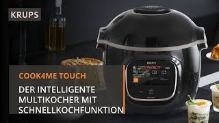 KRUPS Cook4Me Touch  Intelligenter Multikocher mit Schnellkochfunktion [upl. by Dnomyad]