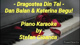 Dragostea din Tei  Dan Balan amp Katerina Begu Piano Karaoke [upl. by Ennayhc97]