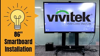 86quot Interactive Smartboard Installation at ILSAS [upl. by Lebiralc928]