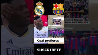 Hala Madrid vs Visca Barçafútbol bailes realmadrid barcelona [upl. by Verine]