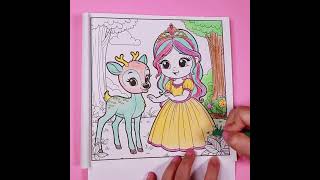 Fun Coloring For Kids How to Color Princess  Coloring Tutorial For Kids coloringforkids [upl. by Lavern]