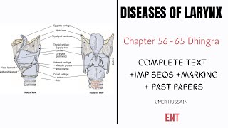 Larynx ENT  Ch 5665  Congenital Lesions  Benign Tumours  Cancer Larynx  Tracheostomy  Anatomy [upl. by Hahsia10]