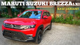 MARUTI SUZUKI BREZZA LXI BASE VARIANT DETAILED MALAYALAM REVIEW [upl. by Curtis]