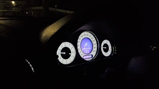 Mercedes W211 E270 CDI Night Startup amp 0140 Acceleration [upl. by Ecar]