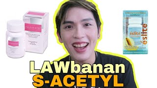 NUWHITE VS ESLITE GLUTATHIONE  BEST SACETYL LAWbanan PRIMER  SIR LAWRENCE REVIEW [upl. by Yve]