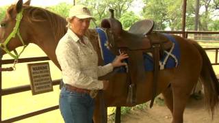 How to Saddle a Horse Western Style [upl. by Loveridge]