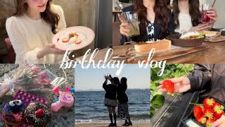 【birthday vlog🎂2日目】大好きな親友に誕生日祝ってもらった２日間🎊岡山いちご狩り🍓 渋川👙 誕生日ディナー🍽️ サプライズ😳💕​⁠Omuu [upl. by Sande]