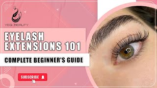 Classic Eyelash Extensions 101 Techniques Tips and Tricks For Beginner 1 Lash Tutorial [upl. by Yenduhc923]