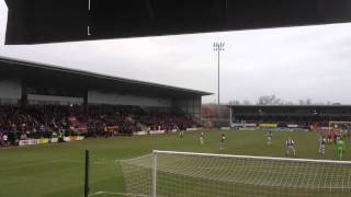 Burton Albion away Plymouth Argyle fans singing [upl. by Hardy]