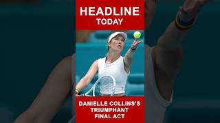 Danielle Collins American tennis player breakingnews news [upl. by Florenza801]