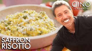 Gino Cooks DELICIOUS Saffron Risotto with Peas  Gino D’Acampo [upl. by Airoled]