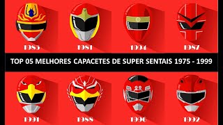 TOP 05 MELHOES CAPACETES DE SUPER SENTAIS ENTRE 1975  1999 [upl. by Enoitna]