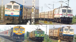 BEST Train Videos in India  ELECTRIC and DIESEL Trains in Nanded  Indian Railways New Video [upl. by Almeria]