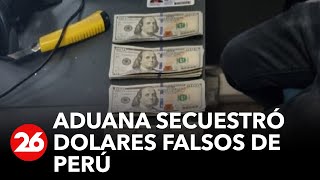 Agentes de la Aduana secuestraron dólares falsos que llegaron a Buenos Aires desde Perú [upl. by Primavera992]