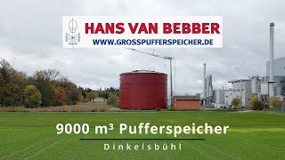 9000 m³ Pufferspeicher in Dinkelsbühl [upl. by Dewhurst480]