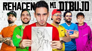 ARTISTAS REHACEN MI DIBUJO  Youtubers Dibujantes  HaroldArtist [upl. by Rawden]