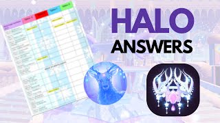 GLITTERFROST 2023 HALO ANSWERS  Royale High [upl. by Halac]