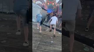 Kids at Hardstyle Festival 🤪 festival summer hardstyle hu2dz hakken dancing party shorts [upl. by Nananne]