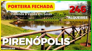 🌱 PORTEIRA FECHADA Fazenda à Venda em Goiás 246 Alqueires em Pirenópolis  Imperdível agro fazenda [upl. by Ettenahc]