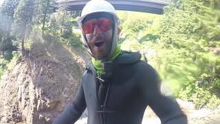 Canyoneering Snoqualmie River South Fork Franklin Falls 2018 [upl. by Immas191]