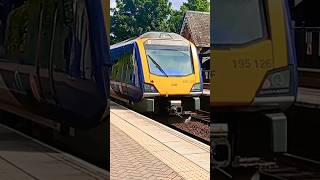 My Favourite Train 195126 My Bae Arrive And Depart Widnes For Warrington Central [upl. by Aletsirc601]