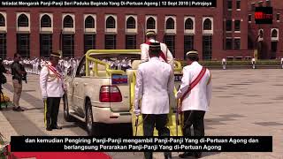 Agong cemar duli sempurnakan Istiadat Mengarak PanjiPanji [upl. by Starlin]