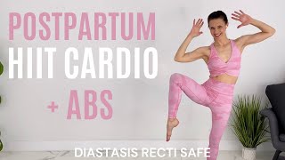 15 Minute Postpartum Workout  Cardio  Pilates Abs  Diastasis Recti Safe [upl. by Nomzzaj]