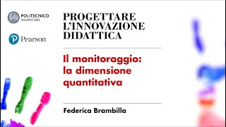 Il monitoraggio la dimensione quantitativa Federica Brambilla [upl. by Eniamrehs]