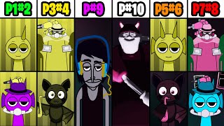 Phase 1 VS Phase 2 VS Phase 3 VS Phase 4 VS Phase 6 VS Phases 710 Comparison in Incredibox MUSTARD [upl. by Keavy105]